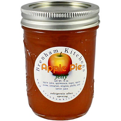 slide 1 of 1, Brenham Kitchens Apple Pie Jelly, 9 oz