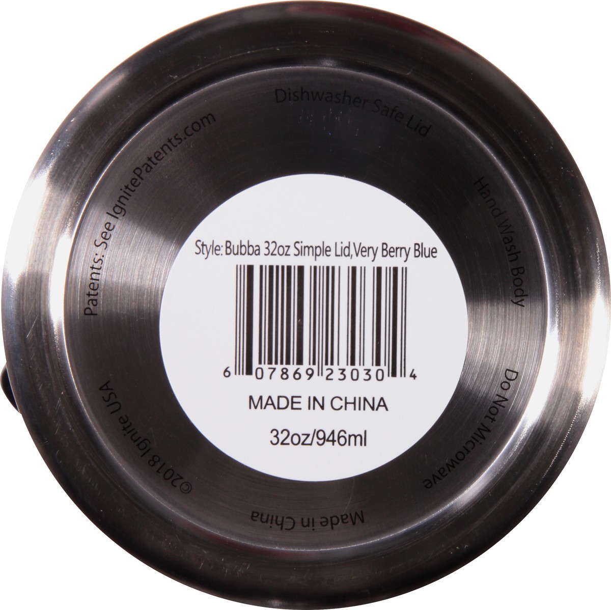 slide 7 of 9, bubba 32 Ounce Very Berry Blue Simple Lid Water Bottle 1 ea, 1 ea