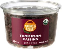 Nature's Basket Organic Thompson Raisins