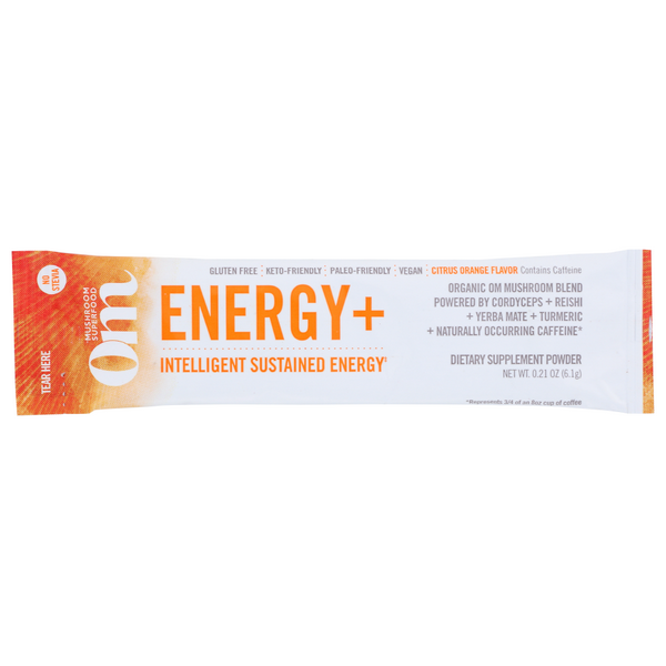 slide 1 of 1, Om Mushroom Energy Citrus Orange, 1 ct