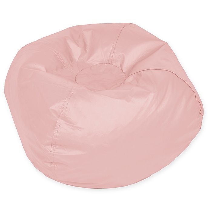 slide 1 of 1, Acessentials Polyester Upholstered Round Bean Bag Bean Bag Chair - Pink Lemonade, 1 ct