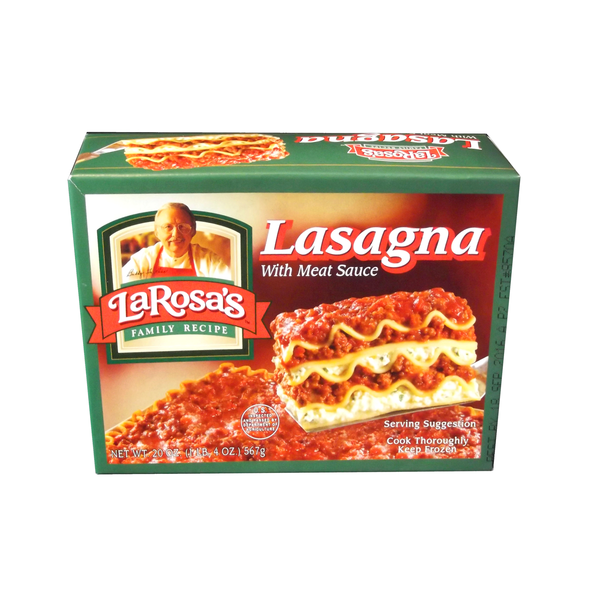 slide 1 of 1, La Rosa's Family Recipe Lasagna, 20 oz