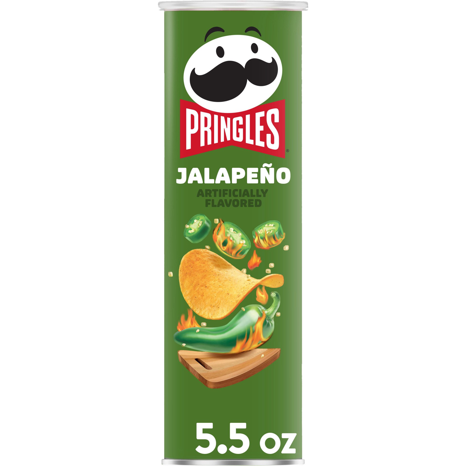 slide 1 of 5, Pringles Potato Crisps Chips, Jalapeno, 5.5 oz, 5.5 oz