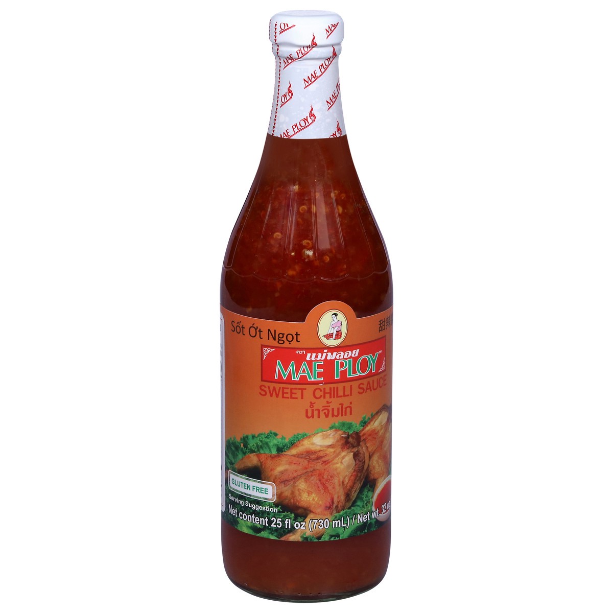 slide 12 of 14, Mae Ploy Sweet Chilli Sauce, 32 oz