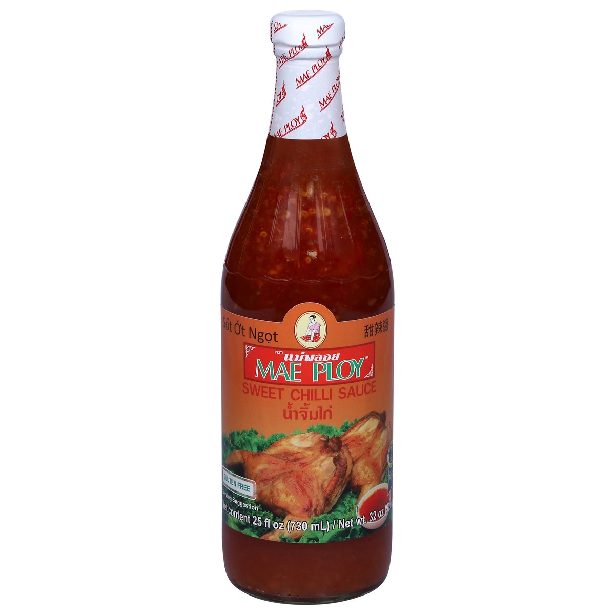 slide 3 of 14, Mae Ploy Sweet Chilli Sauce, 32 oz