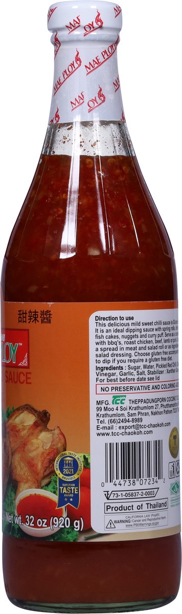 slide 4 of 14, Mae Ploy Sweet Chilli Sauce, 32 oz