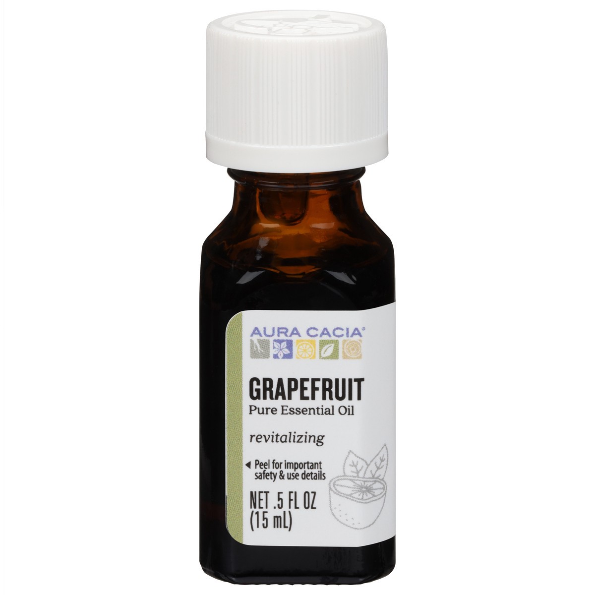 slide 1 of 6, Aura Cacia Grapefuit Essential Oil, 0.5 oz