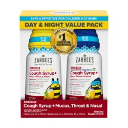 Zarbee's Naturals Kid's All-in-One Day & Night Cough + Mucus & Throat, 4 fl. oz