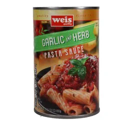 Weis Quality Garlic and Herb Can Pasta Sauce - 24 oz