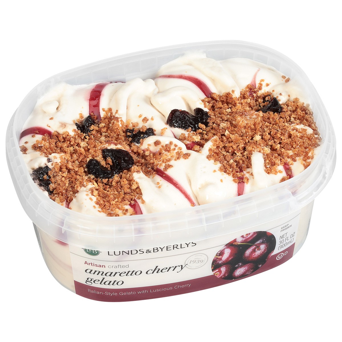 slide 5 of 13, Lunds & Byerlys Amaretto Cherry Gelato 30 fl oz, 30 fl oz