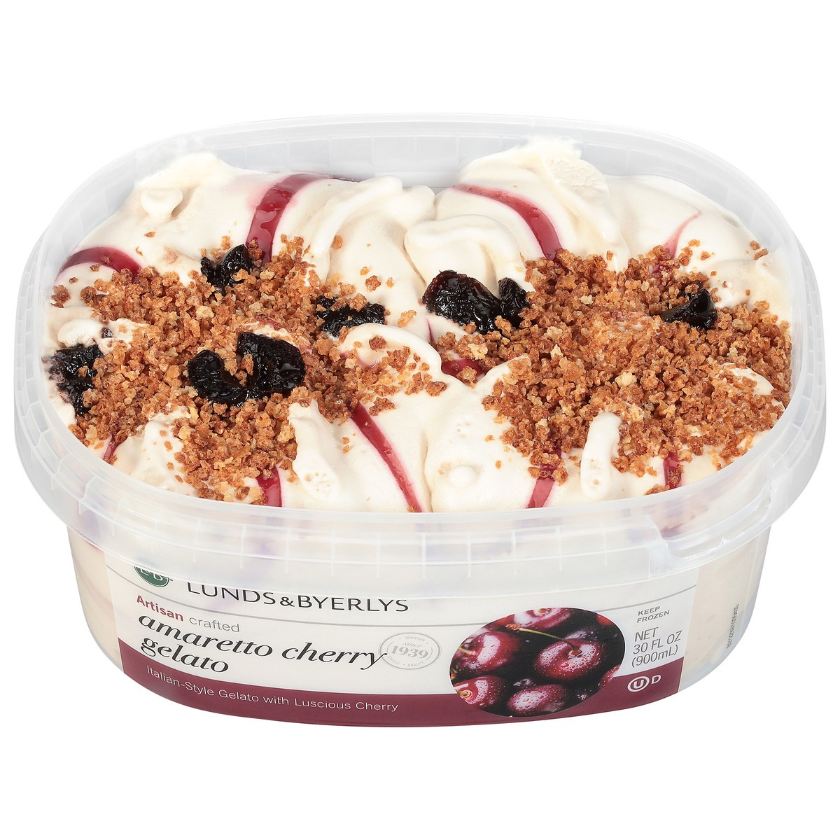slide 1 of 13, Lunds & Byerlys Amaretto Cherry Gelato 30 fl oz, 30 fl oz