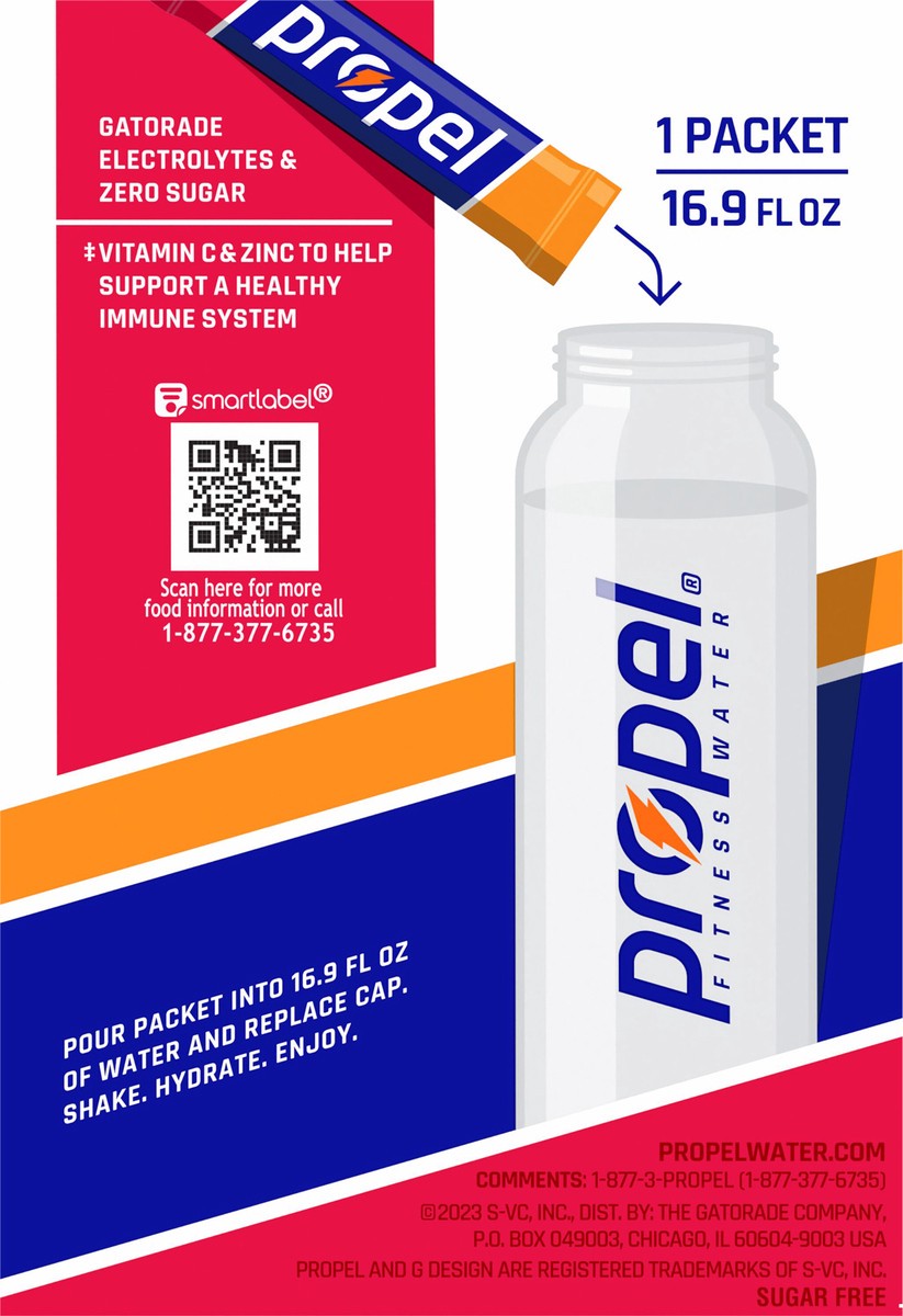 slide 7 of 8, Propel Electrolyte Water Beverage Mix - 10 ct, 10 ct