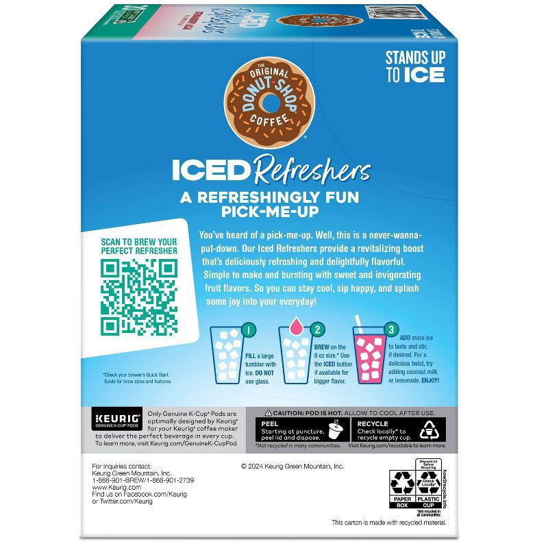 slide 8 of 10, The Original Donut Shop Donut Shop Refresher Strawberry Acai - 8.1oz, 8.1 oz