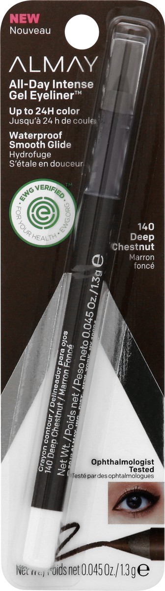 slide 9 of 9, Almay 140 Deep Chestnut Gel Eyeliner 0.045 oz, 045 oz