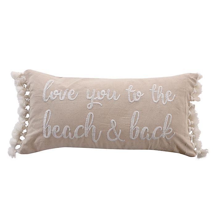 slide 1 of 2, Levtex Home Palmira Beach Throw Pillow - Taupe, 1 ct