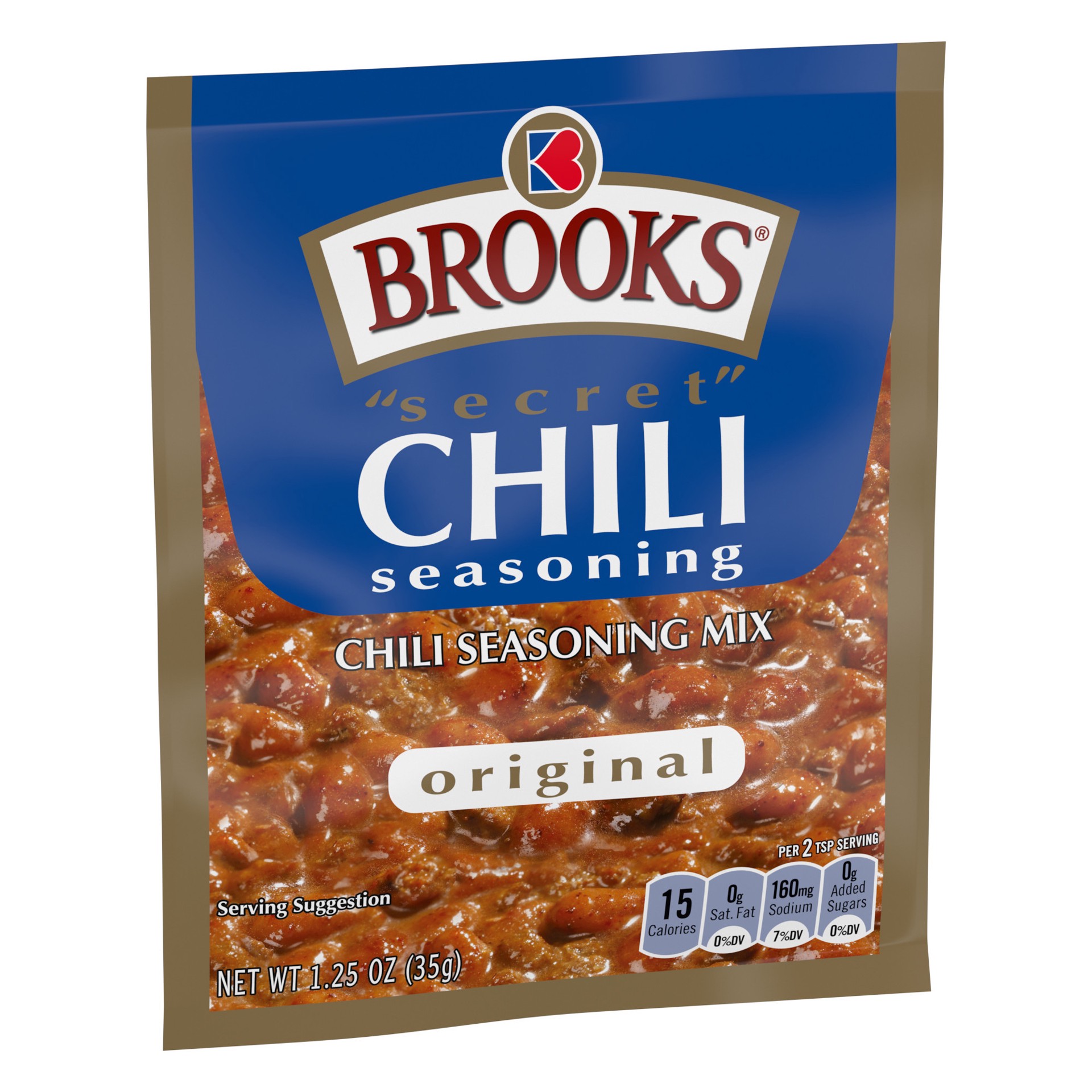 slide 3 of 5, Brooks Secret Original Chili Seasoning Mix 1.25 oz, 1 oz