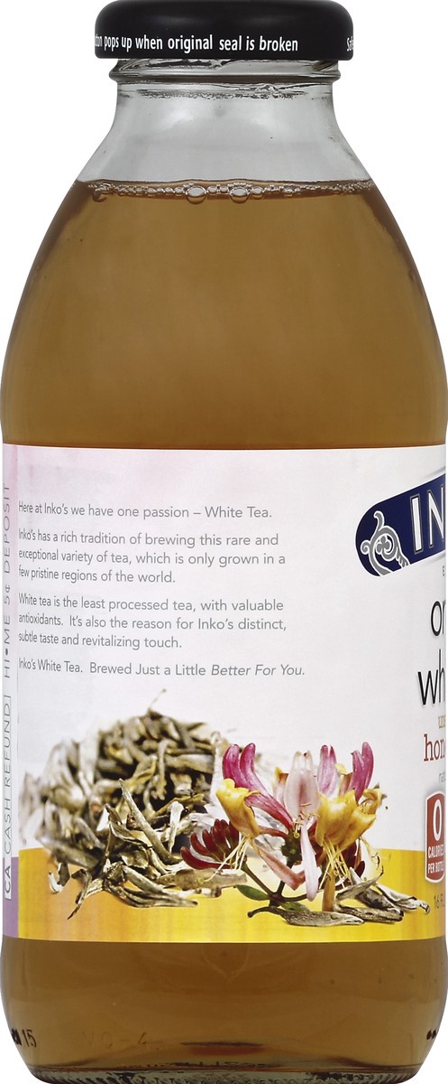 slide 5 of 6, Inko's Organic Unsweetened Honeysuckle White Tea - 16 fl oz, 16 fl oz