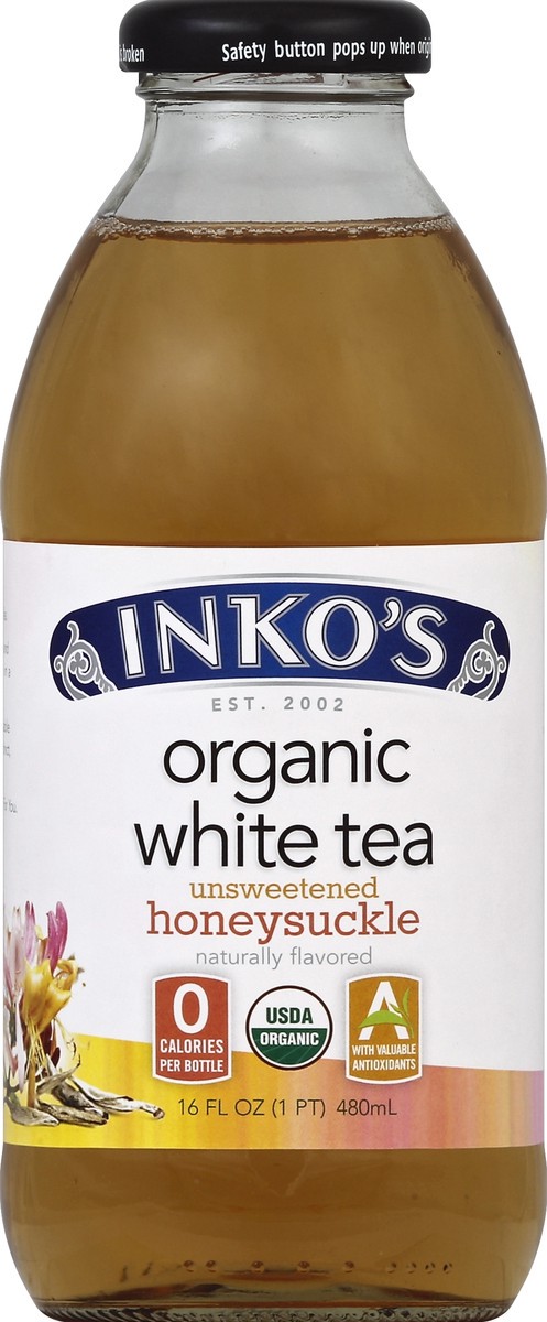 slide 6 of 6, Inko's Organic Unsweetened Honeysuckle White Tea - 16 fl oz, 16 fl oz