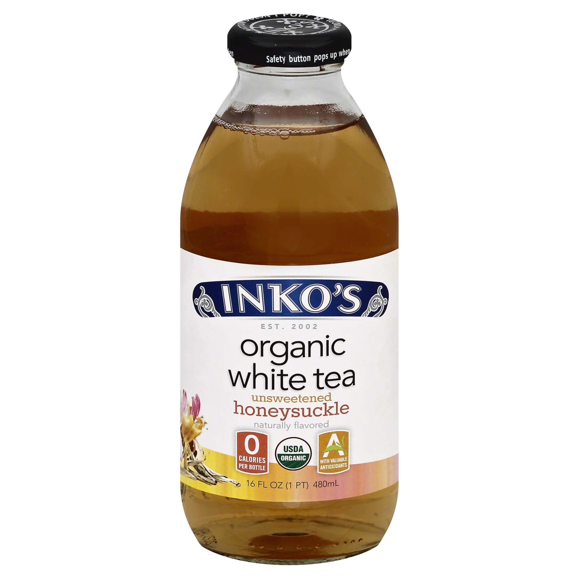 slide 1 of 6, Inko's Organic Unsweetened Honeysuckle White Tea - 16 fl oz, 16 fl oz