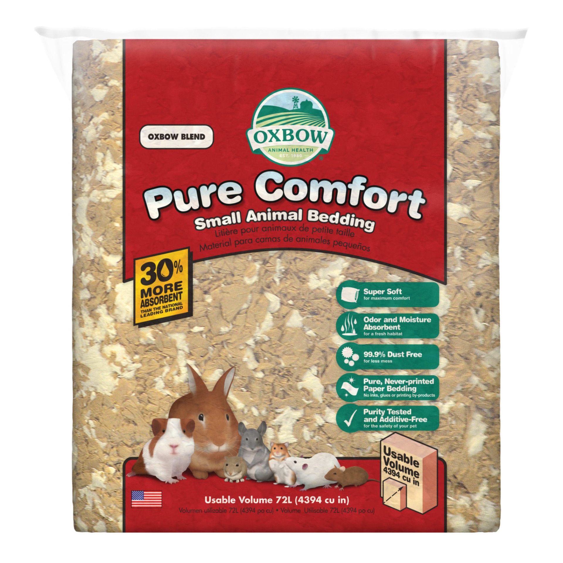 slide 1 of 1, Oxbow Pure Comfort Paper Blend Bedding, 72 liter
