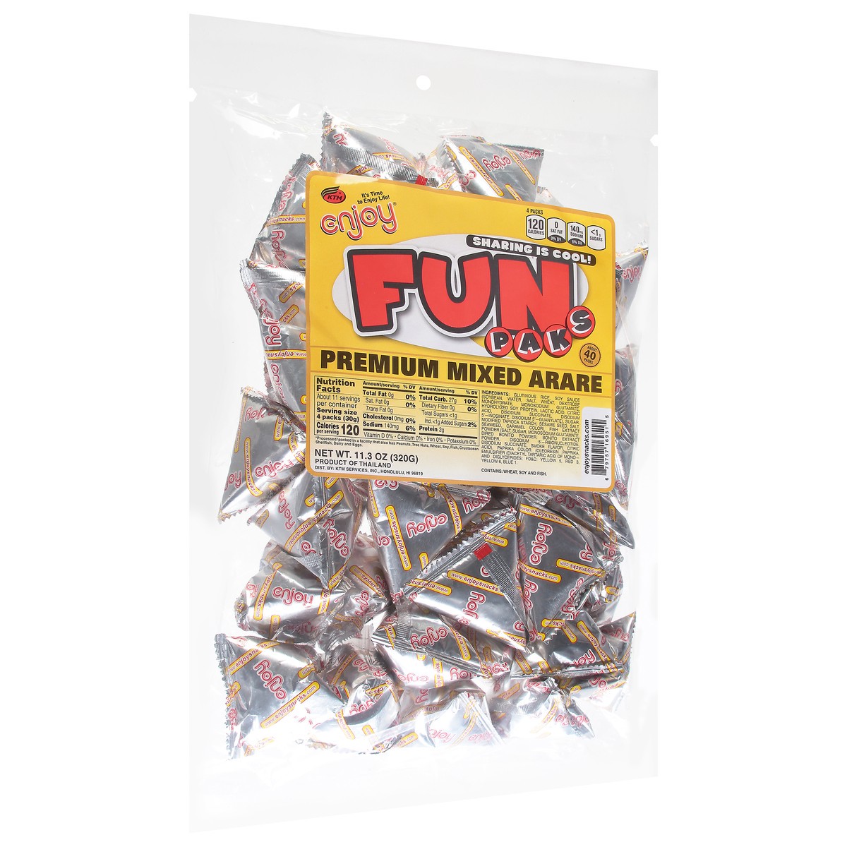 slide 2 of 13, Enjoy Premium Mixed Arare Fun Paks 11.3 ea, 11.3 oz