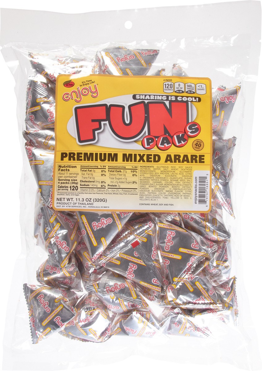 slide 5 of 13, Enjoy Premium Mixed Arare Fun Paks 11.3 ea, 11.3 oz