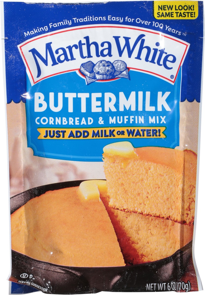 slide 6 of 9, Martha White Cornbread Buttermilk, 6 oz