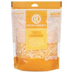 Rouses Markets Triple Cheddar Shredded Cheese 8 oz