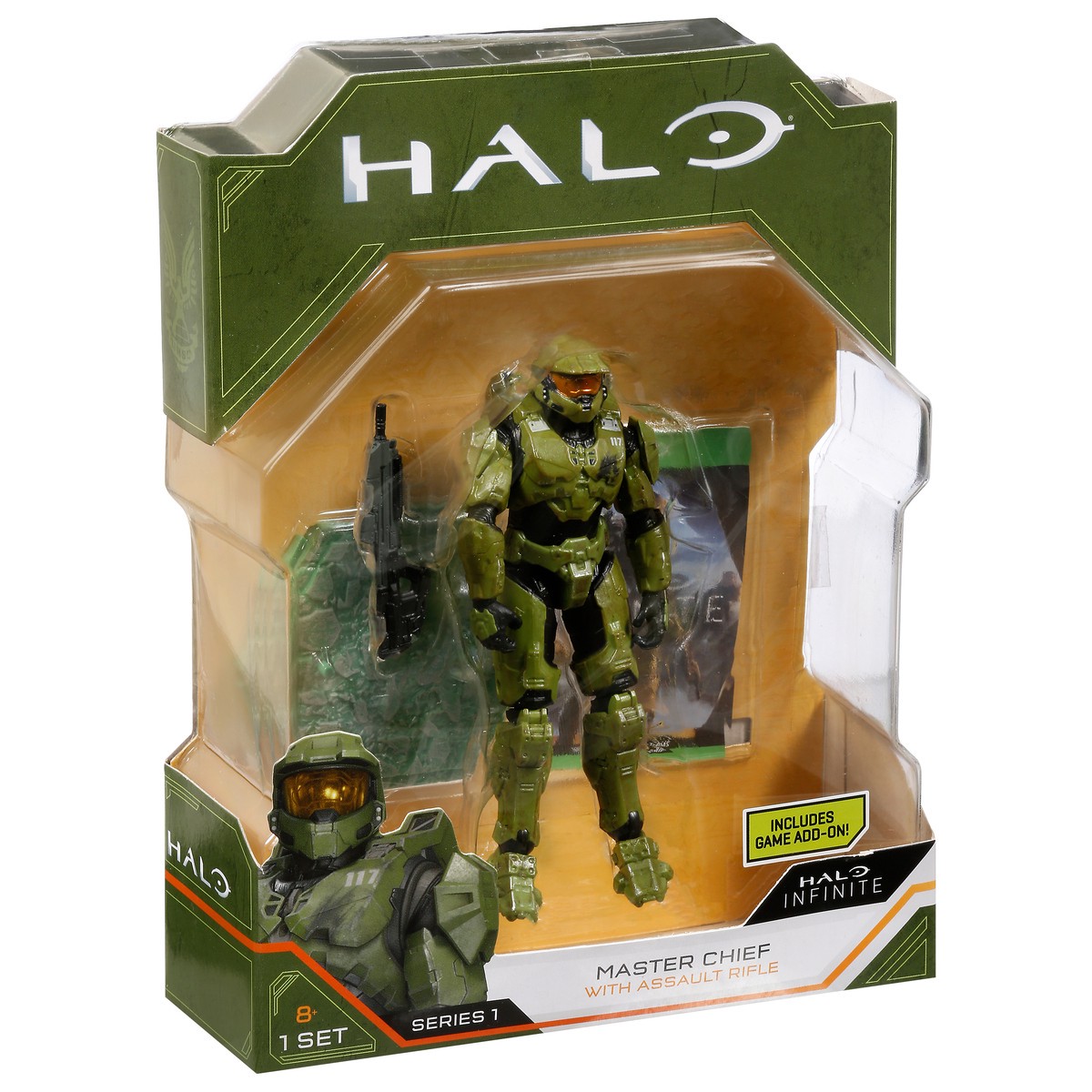 slide 2 of 9, Halo Series 1 Infinite Master Chief with Assault Rifle 1 ea, 1 ea