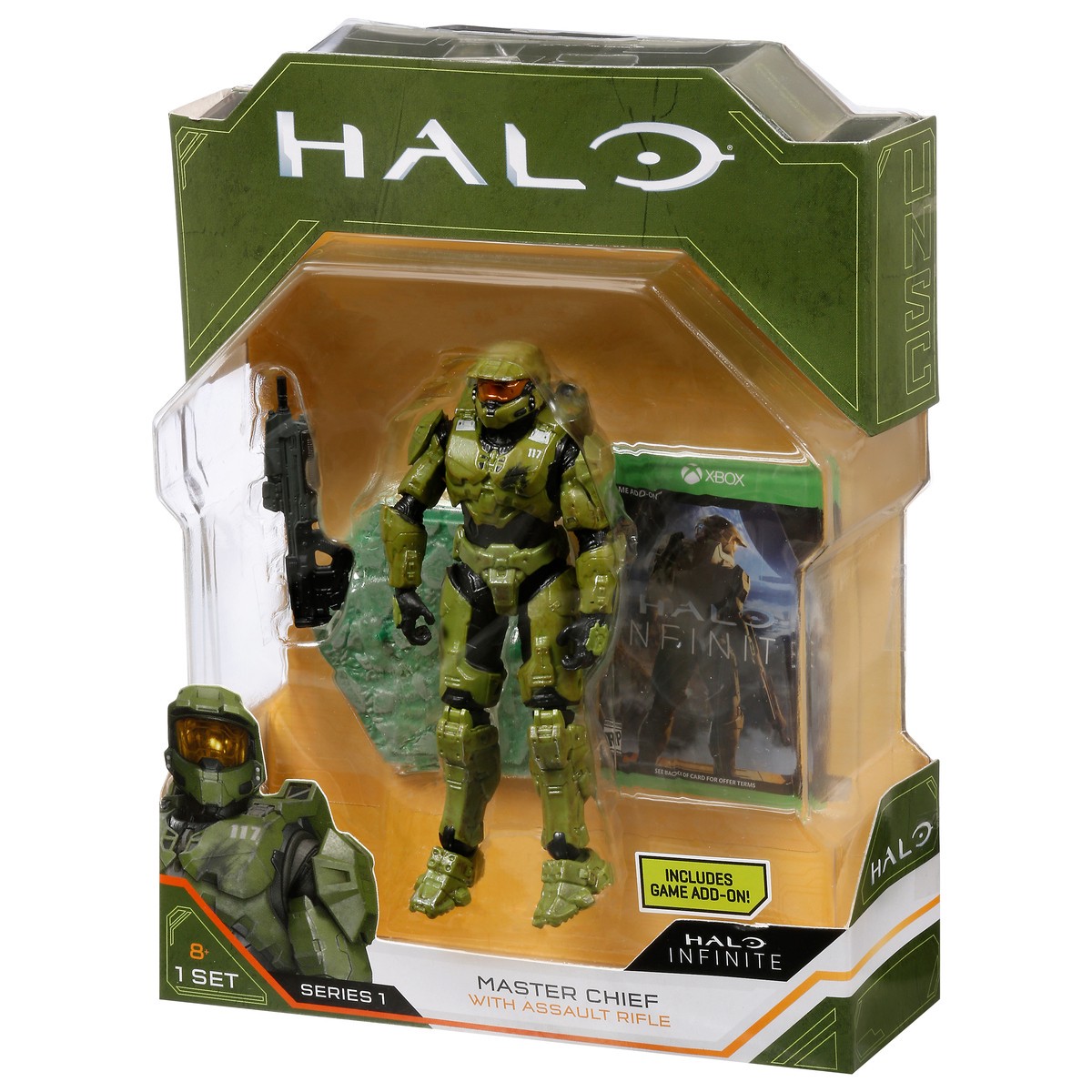 slide 3 of 9, Halo Series 1 Infinite Master Chief with Assault Rifle 1 ea, 1 ea