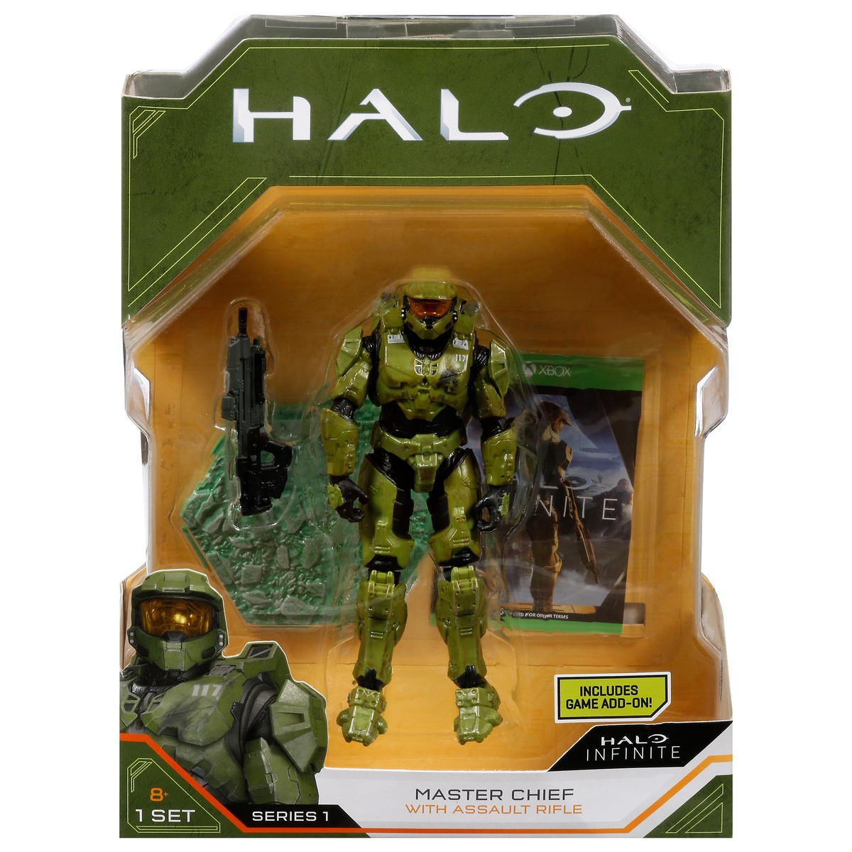 slide 1 of 9, Halo Series 1 Infinite Master Chief with Assault Rifle 1 ea, 1 ea