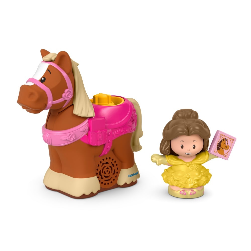 slide 1 of 1, Mattel Little People Disney Princess Belle And Philippe Playset, 1 ct