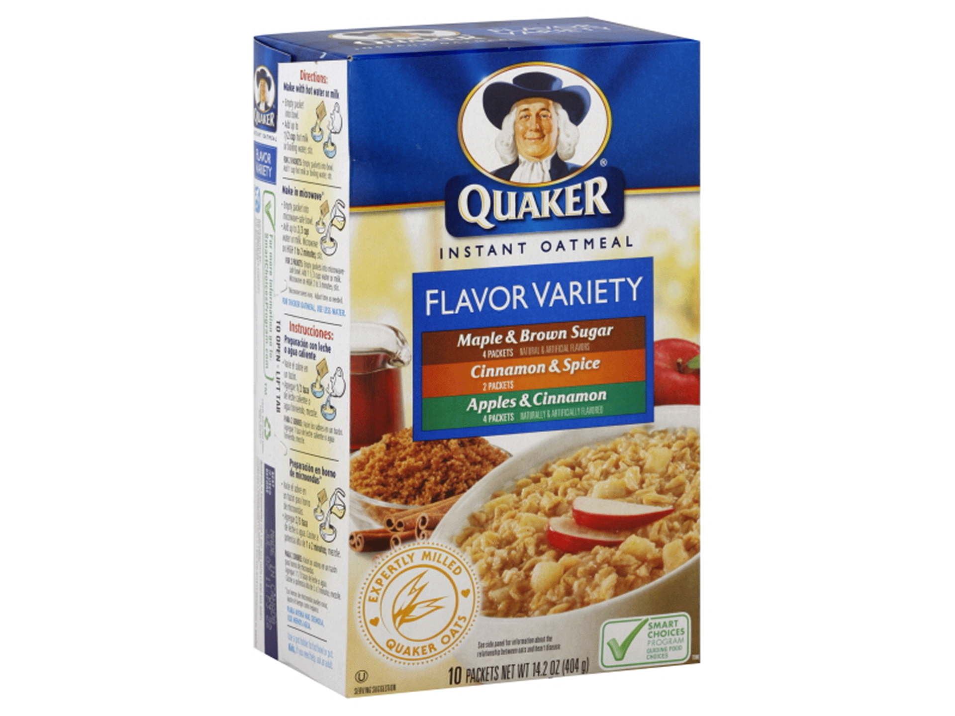 slide 1 of 1, Quaker Instant Oatmeal Flavor Variety, 10 ct; 1.51 oz