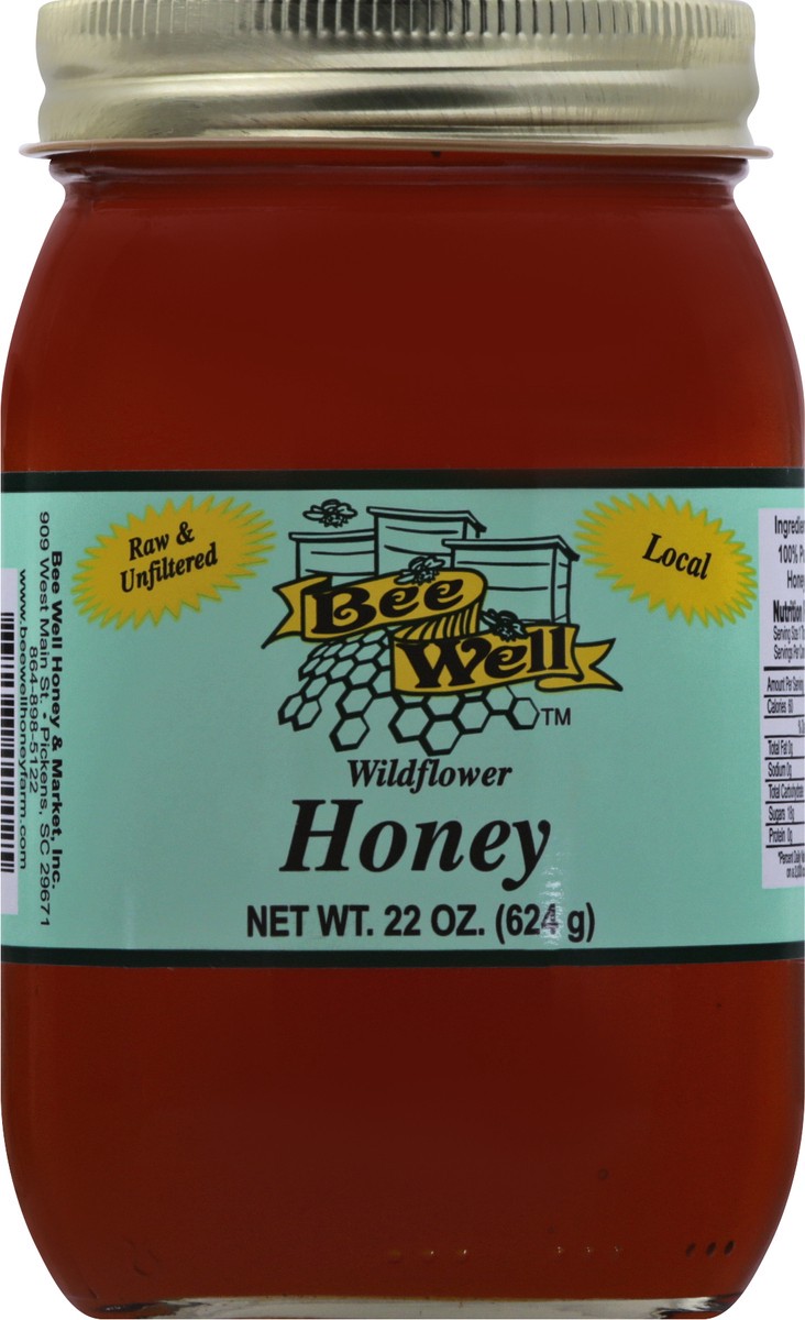 slide 2 of 13, Bee Well Wildflower Honey 22 oz, 22 oz