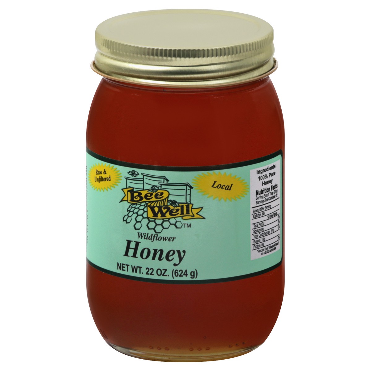 slide 5 of 13, Bee Well Wildflower Honey 22 oz, 22 oz