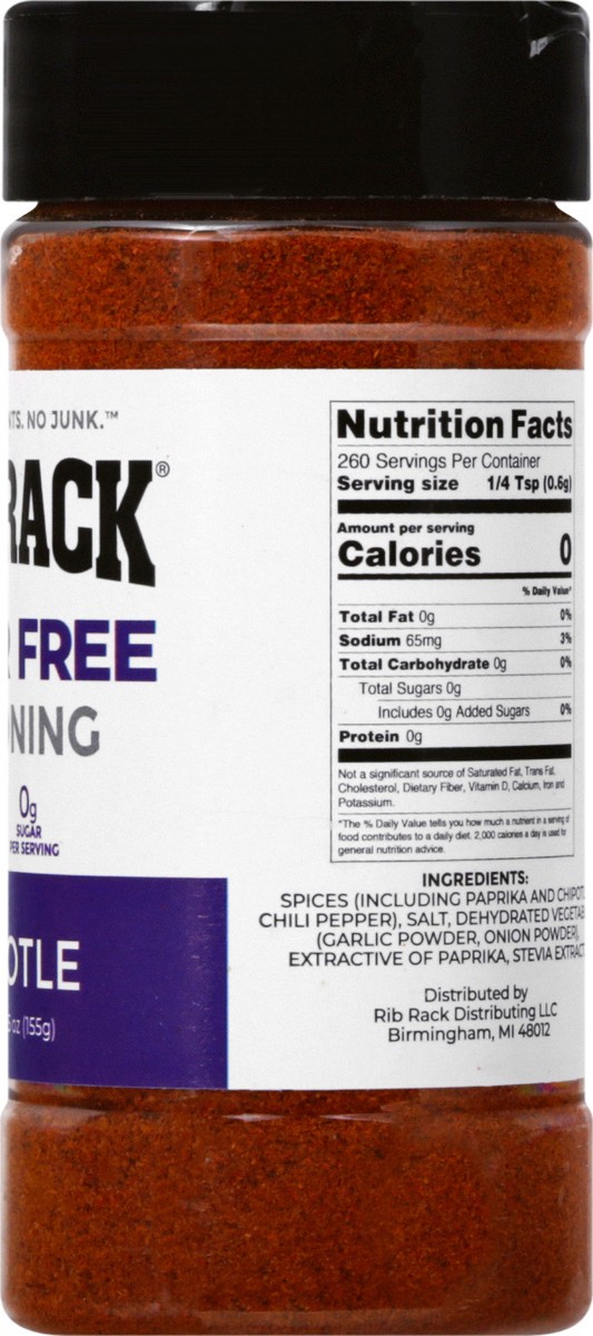 slide 3 of 13, Rib Rack Sugar Free Chipotle Seasoning - 5.5 oz, 5.5 oz