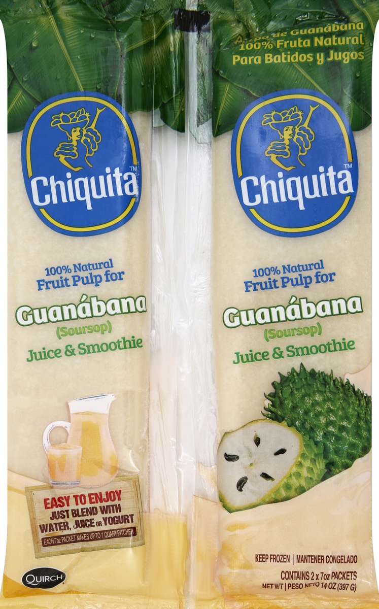 slide 5 of 5, Chiquita Guanabana Juice & Smoothie Twin Pack, 14 oz