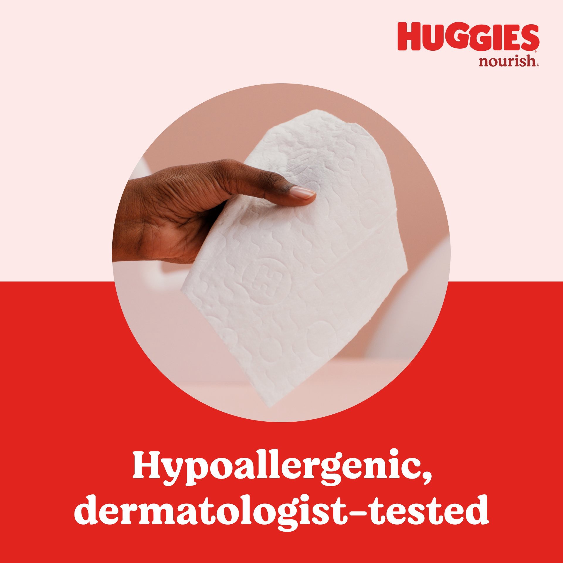 slide 4 of 5, Huggies Nourish Scented Baby Wipes, 6 Push Button Packs (336 Wipes Total), 336 ct