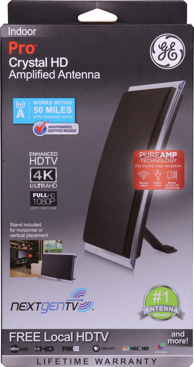 slide 8 of 9, Ge Pro Crystal Hd Amplified Antenna, 1 ct