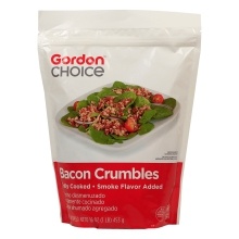 slide 1 of 1, Gordon Choice Cooked Diced Bacon Crumbles, 192 oz