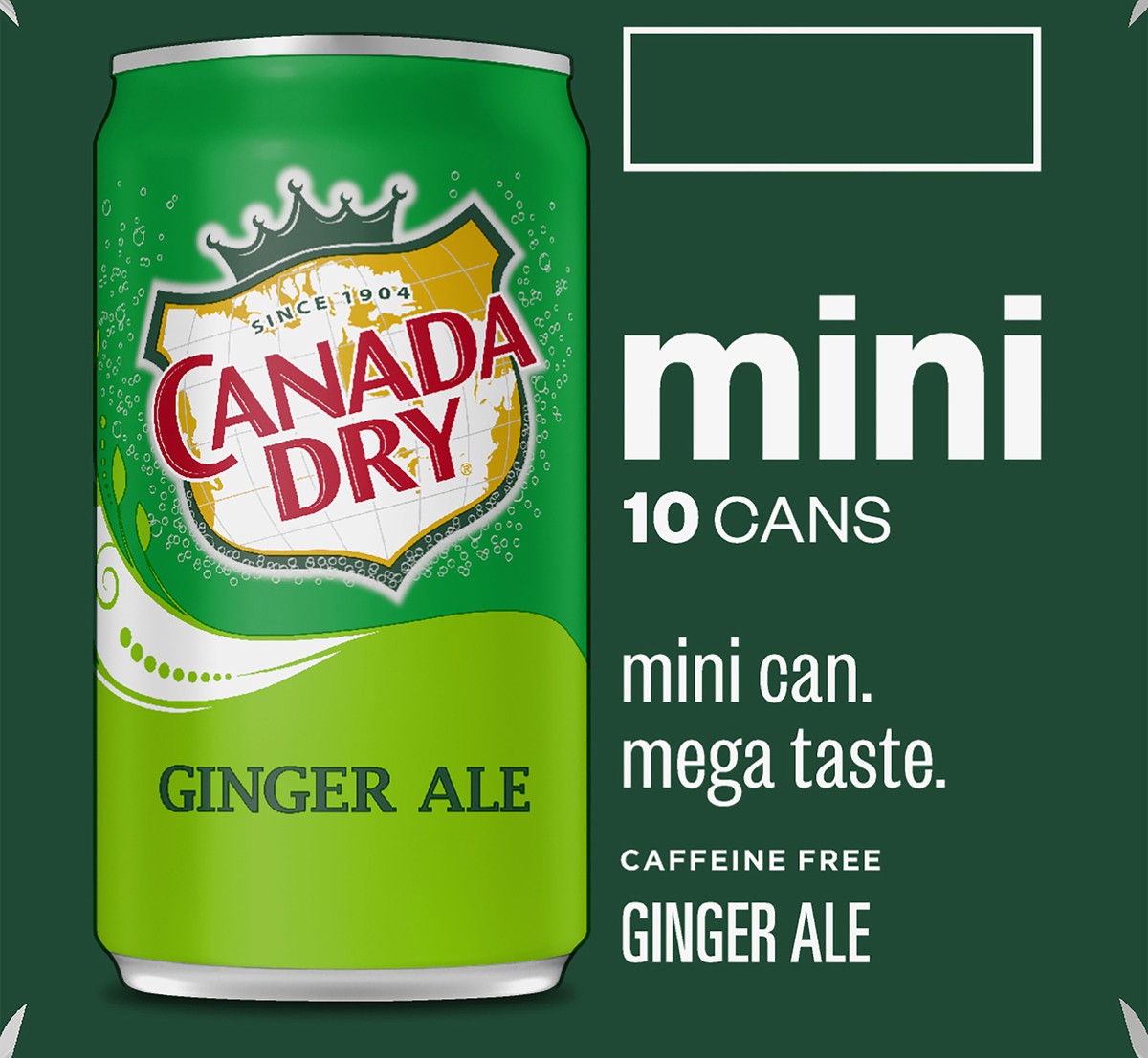 slide 2 of 7, Canada Dry Ginger Ale Soda, 7.5 fl oz cans, 10 pack, 10 ct