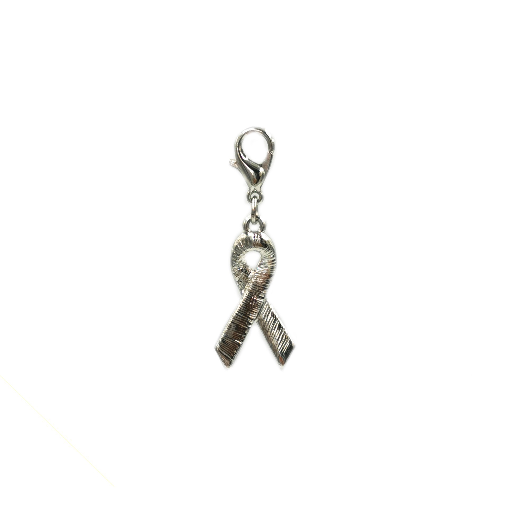 slide 2 of 4, Charmalong Pink & Rhodium Ribbon Charm By Bead Landing, 1.5 in x 0.6 in x 0.25 in