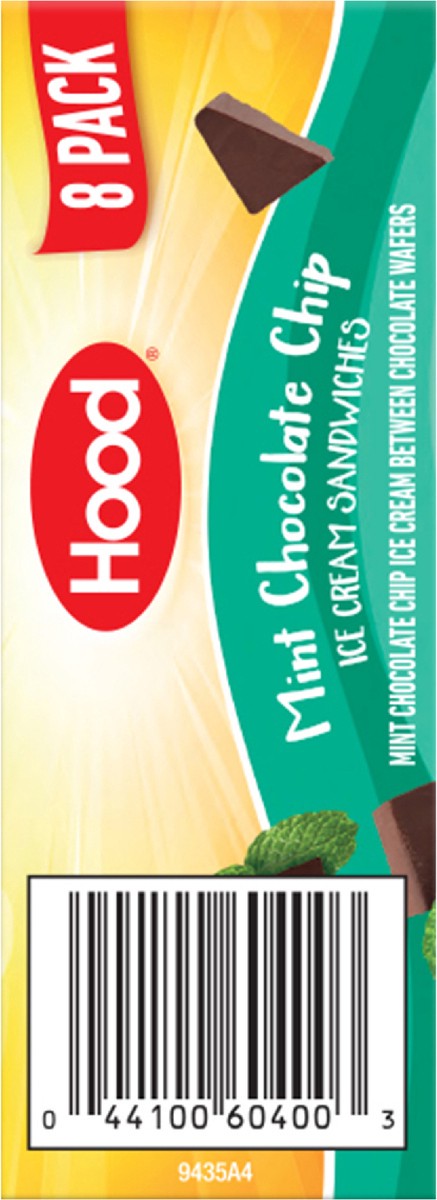 slide 7 of 9, Hood Mint Chocolate Chip Ice Cream Sandwich, 3.75 oz (Pack of 8), 3.75 oz