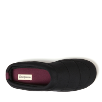 slide 9 of 21, Dearfoams Arlo Spandex Clog Slippers, Black, Size Medium, 1 ct