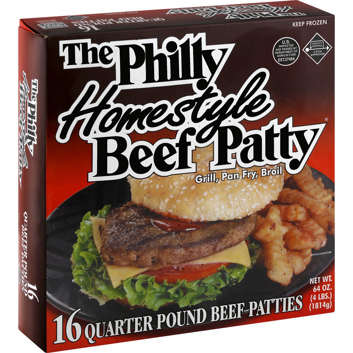 slide 4 of 13, The Philly Homestyle Beef Patty Beef Patties 16 ea, 16 ct