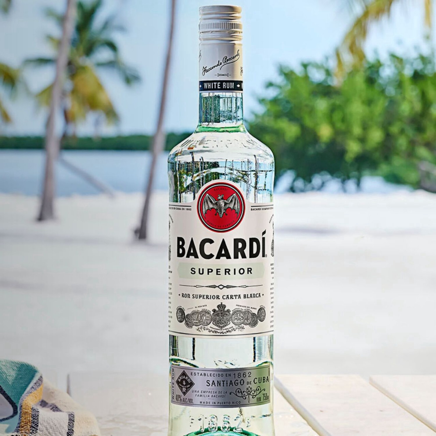 slide 10 of 37, Bacardi Superior Light Puerto Rican Rum Bottle, 750 ml