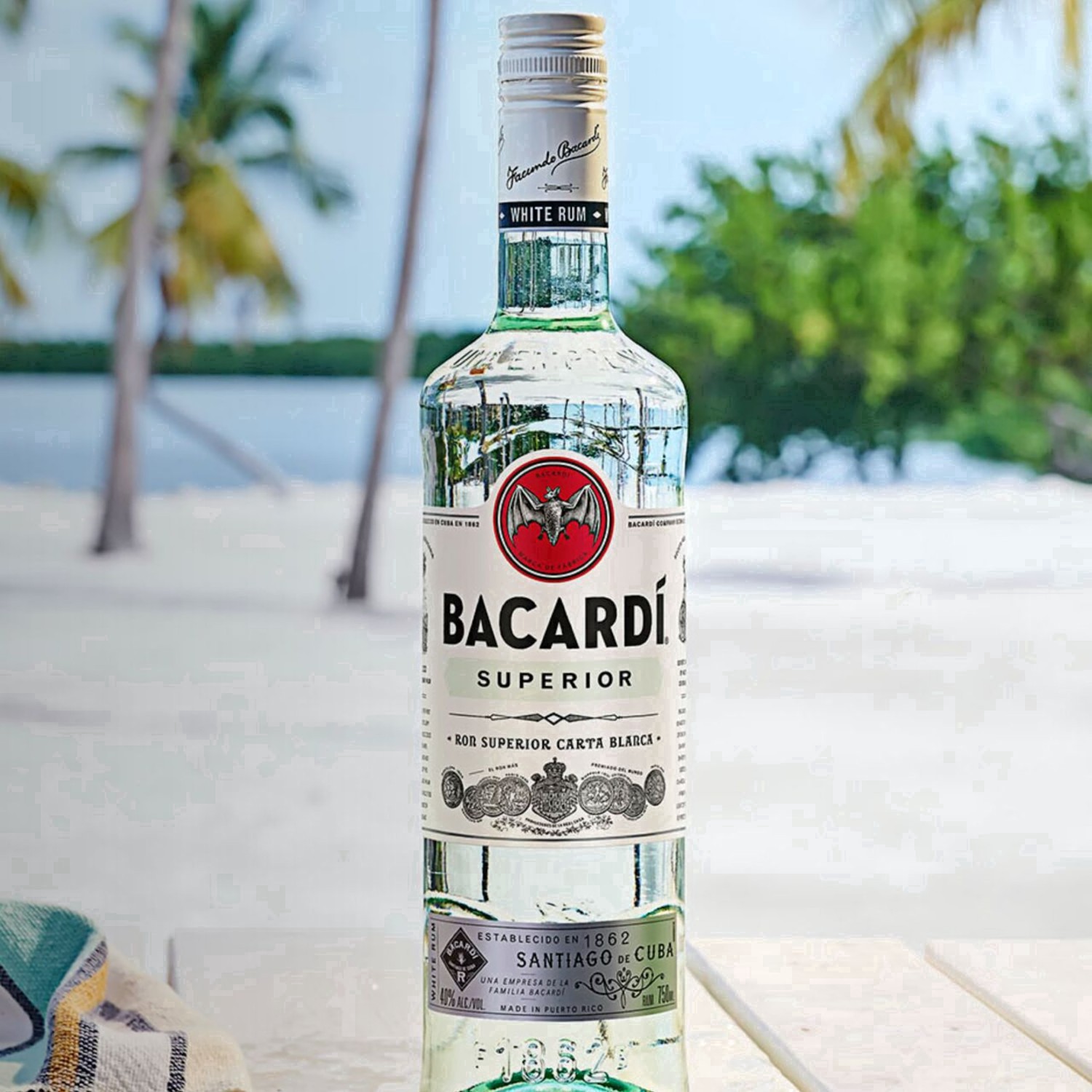 slide 26 of 37, Bacardi Superior Light Puerto Rican Rum Bottle, 750 ml