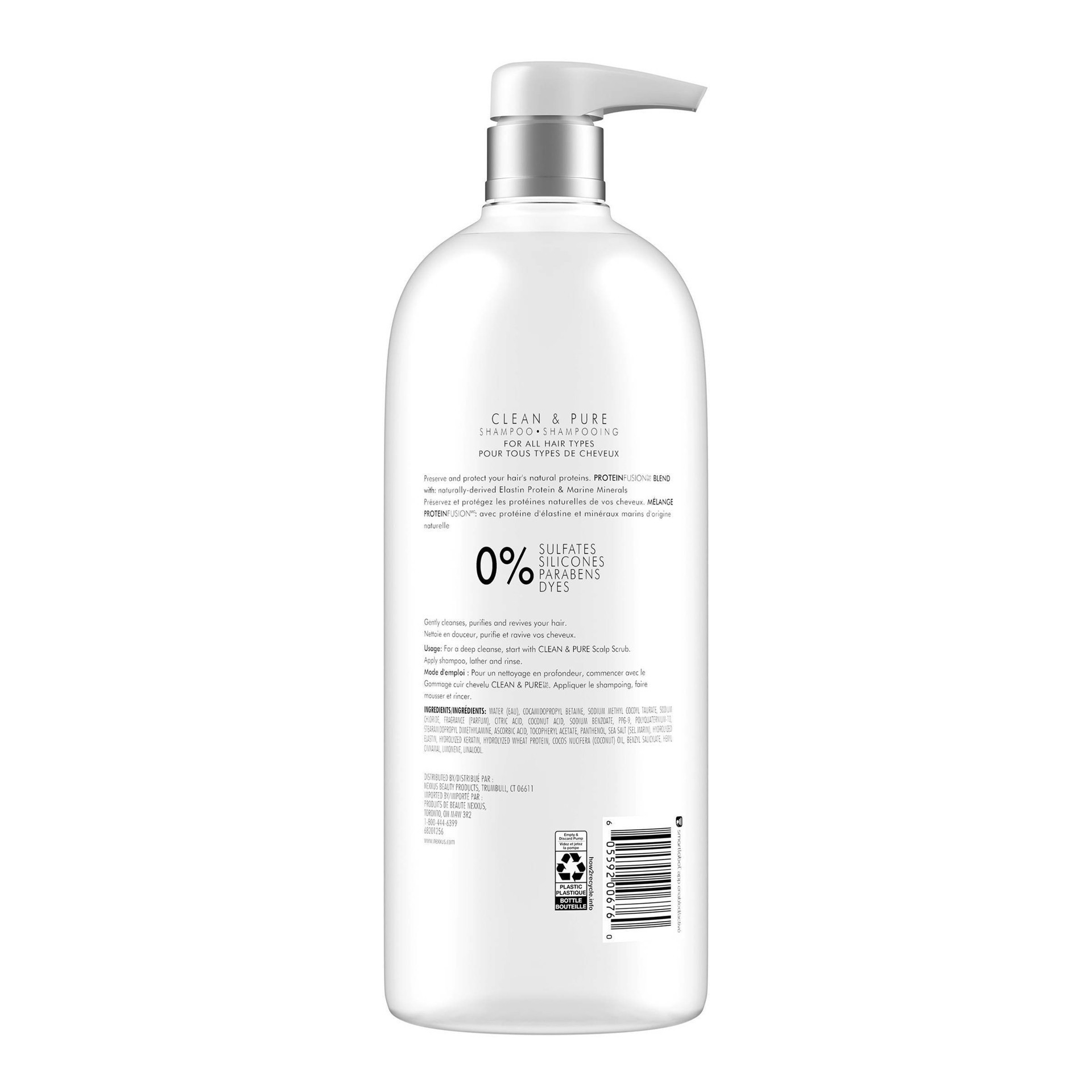 slide 7 of 7, Nexxus Clean and Pure Clarifying Shampoo, With ProteinFusion,, 33.8 oz, 33.8 oz