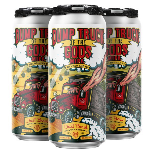 slide 1 of 1, Dust Bowl Brewing Co. Dust Bowl, Dump Truck Of The Gods, Mega Ipa, 4 ct; 16 fl oz