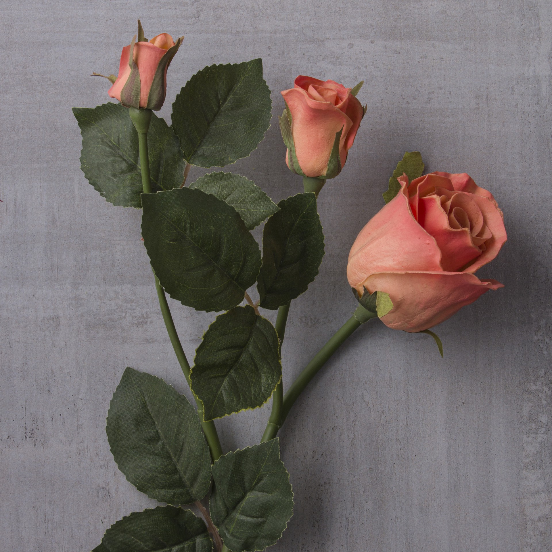 slide 3 of 3, Coral Faux Real Rose Stem By Ashland, 5 in x 3 in x 26 in